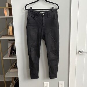 Madewell Curvy Roadtripper Black Denim Jeans